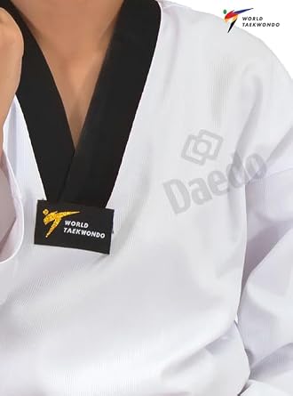Daedo WT Approved Taekwondo Uniform World Taekwondo Certified Dobok Lightweight Jacket & Pants for Training & Competition