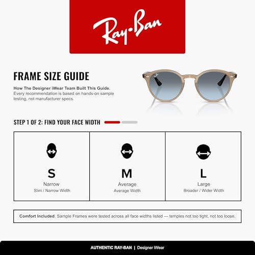 Image of Ray-Ban womens Rb2180 Round Sunglasses