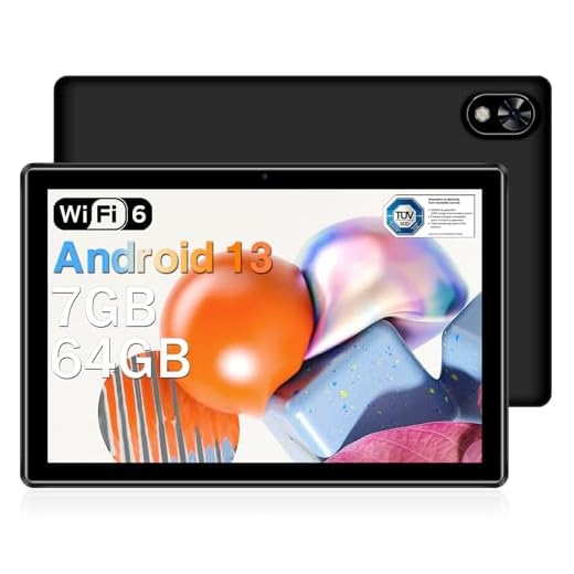 DOOGEE U9 Tablet 10 Pollici 7GB RAM + 64GB ROM (1TB TF), WiFi 6 Tablet Android 13, 10.1” 1280 * 800 HD+ IPS Tablet PC, Tablet in Offerta Bluetooth 5.0/5060mAh/OTG/Tipo C/3.5mm Headphone Jack, Nero
