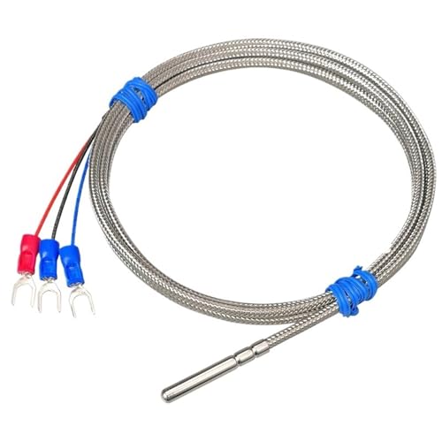 Sensor Pt100 de alta temperatura tipo sonda con resistencia térmica de platino y cable de 10m