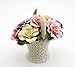 Cosmos Gifts 10228 Fine Elegant Porcelain Rose Flower Basket, 4-3/8