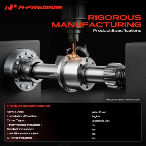 A-Premium Engine Water Pump (4Cyl 2.5L) Compatible with Porsche by A-Premium - Used condition - Image 3