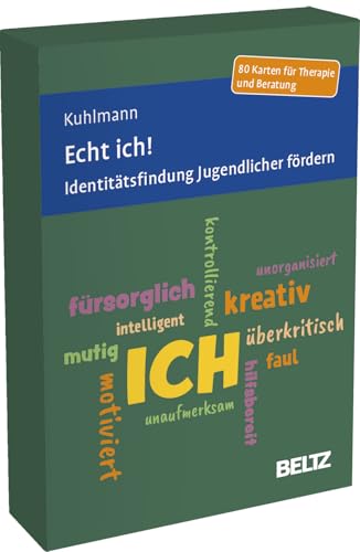 Echt ich!: Identitätsfindung Jugendlicher fördern. 100 Karten für Therapie und Beratung. Mit 16-seitigem Booklet in stabiler Box, Kartenformat 5,9 x 9,2 cm (Beltz Therapiekarten)