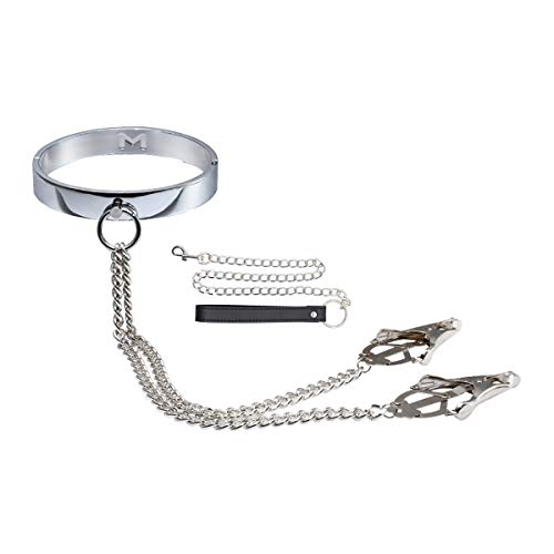 Collier ras du cou acier inoxydable unisexe - Collier court tendance en metal