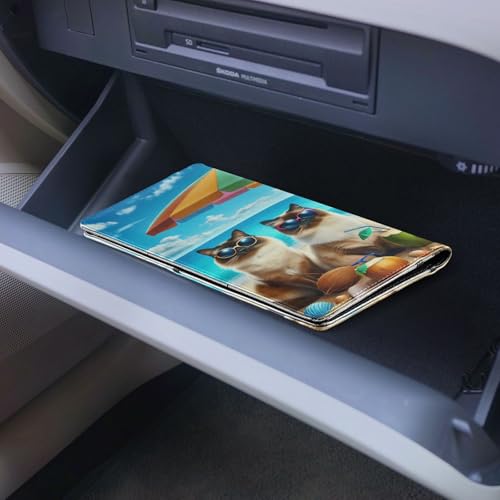 Organizador De Carro Slim De Cuero miniatura 7