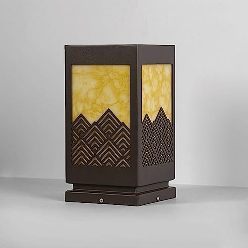 Lanterne extérieure pour pilier 15cm étanche pour sublimer les soirées sur la terrasse