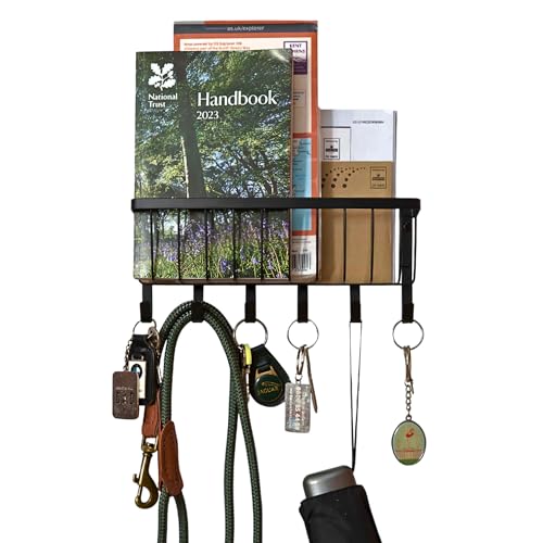 simplywire – Letter and Key Holder - Wall Mounted – 6 Hooks - Matt Black - Cosy Home Interiors simplywire – Letter and Key Holder - Wall Mounted – 6 Hooks - Matt Black