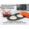 MACONEE Microwave Egg Fryer | Cooker & Poacher for Breakfast Sandwiches | Maker for 2 Eggs | Dishwasher-Safe & BPA-free