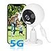 GUOANVISION 5G 2K Kamera Überwachung Aussen/Innen, Überwachungskamera Aussen WLAN Camera Indoor/Outdoor, Babyphone mit App, Hundekamera, IP66 Wasserdicht, 2-Wege-Audio, Auto-Zoom, SD &Cloud-1 Stück