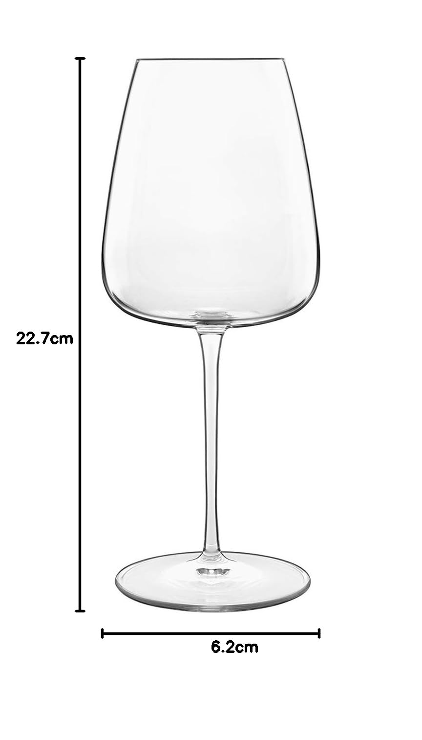 Bormioli Luigi 026991 - Juego de 6 copas de cristal, transparente, 55 cl