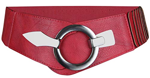 Ceinture élastique de 6 cm Vanessa & Melissa avec boucle argentée pour un maintien confortable