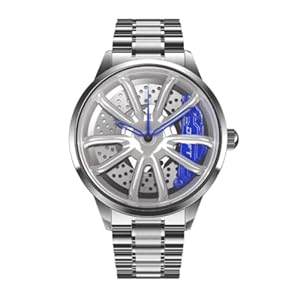 DriftElement Performance GT velgen horloge – Heren 3D Design Sport Polshorloge – Custom Design Horloge met Mineraal Kristal – Quartz Horloge