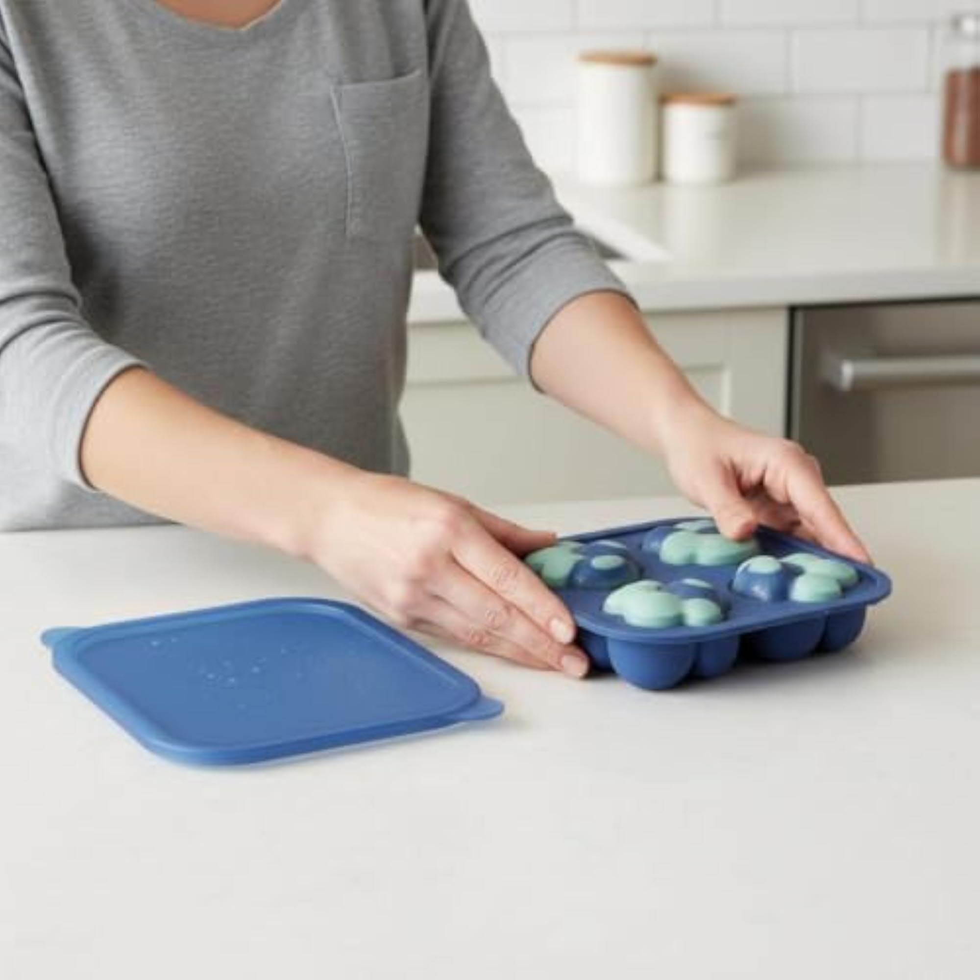 Hygienic Hexagonal Silicone Body Brush, Multi-Purpose
