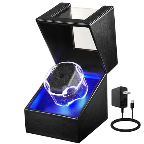 J&T Technology Watch Winder for Automatic Watches,Automatic Watch Winder with Super Quiet...