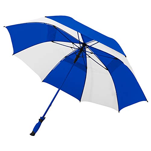 Strombergbrand Golf Umbrella Windproof 64 Inch Oversize Umbrella, Automatic Open Large Double Vented Canopy, Waterproof & Lightweight Portable Golf Umbrella For Men & Women,Royal Blue/White #TOP2