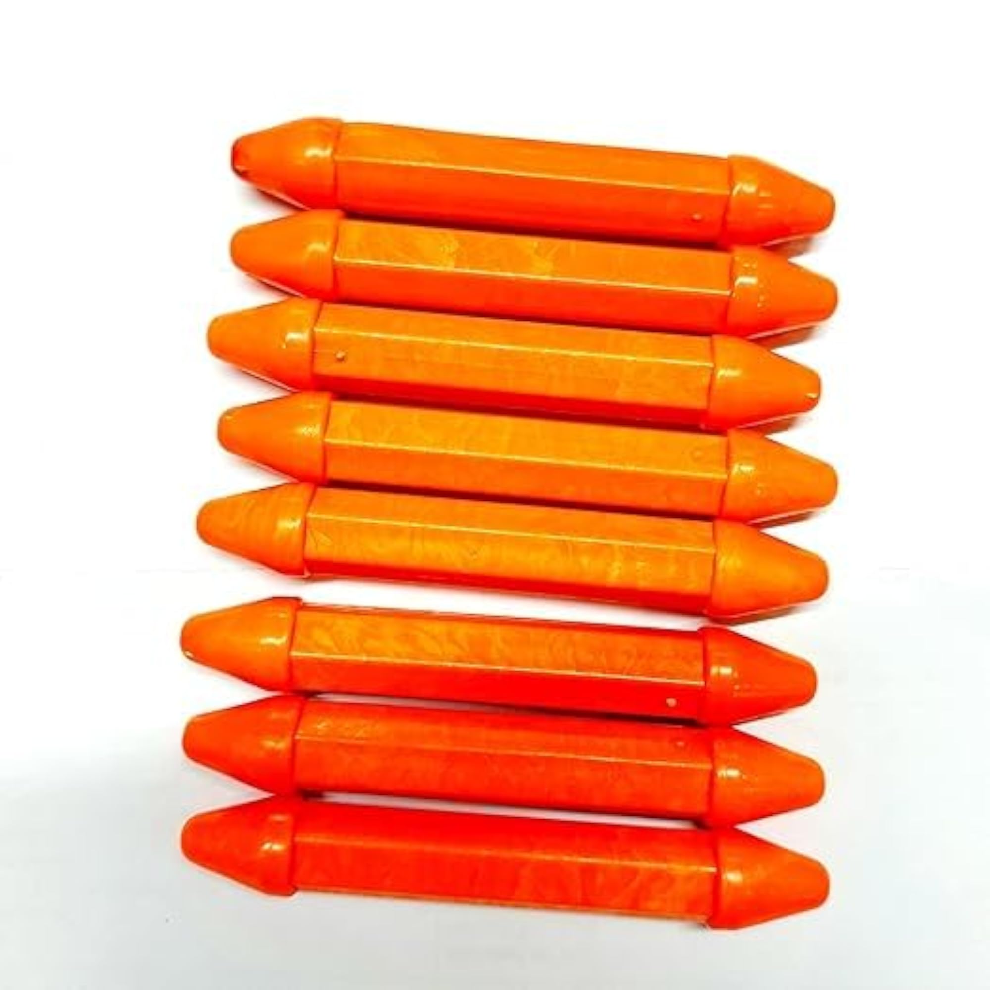Plastic Tabla Goti Gatta, Orange, 8 Pieces