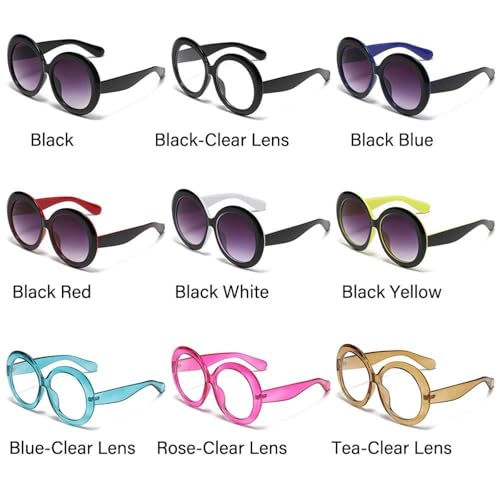 Lunettes de soleil de luxe pour femmes avec verres miroirs transparents - 5