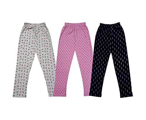 Image of KAYU Kids 100% Cotton Printed Capri for Girls - Regular Fit [Pack of 3]