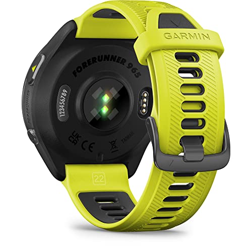 Garmin Smartwatch de corrida Forerunner® 965, visor AMOLED colorido, métricas de treinamento e infor