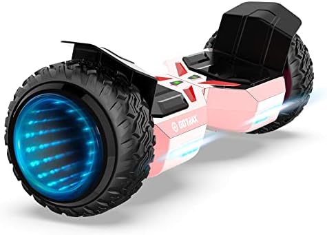 Gotrax E5 Hoverboard with LED 8.5" Offroad Tires, Music Speaker and 7.5mph & 7 Miles, UL2272 Certified, Dual 250W Motor and 144Wh Battery All Terrain Self Balancing Scooters for 44-220lbs Kid Adult