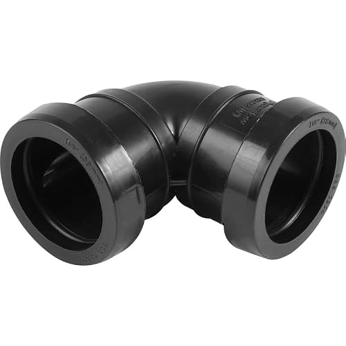 Shirenock Black Push Fit Bend 40Mm X 90°, Colour Diameter 40Mm, 1 In Pack