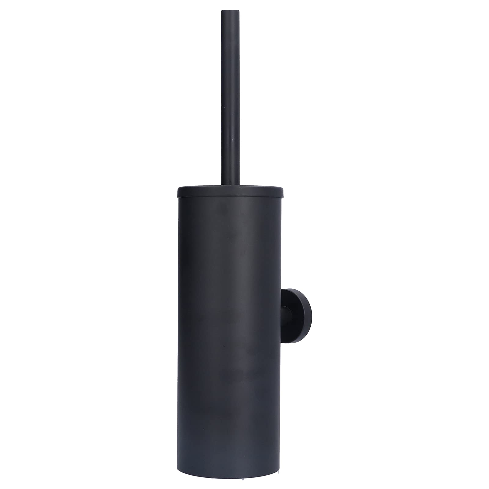 Gricol Scopino Bagno e Portascopino WC, Scopino per WC in Acciaio Inossidabile Nero