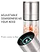 Gulex® Salt and Pepper Grinder Set, Pepper Mill, Sea Salt Shaker Grinder Refillable, Adjustable Coarseness, Stainless Steel with Ceramic Rotor(Seasoning not included)