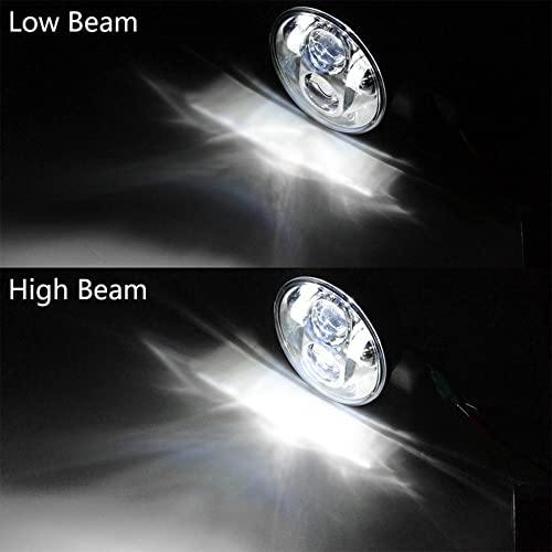 5.75 Polegada LED Projetor Farol Fog Light High Low Beam Para Harley David Para Softail Dyna Sportst