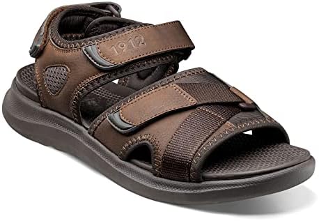 Nunn Bush Men's, Rio Vista River Three Strap Sandal Brown 11 M | Image 3