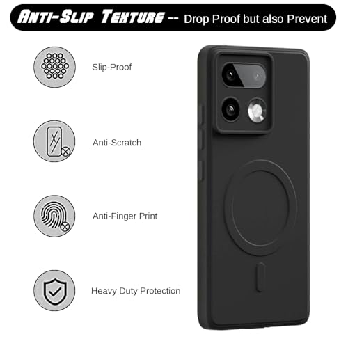 Image of Back Cover | MagFit Ring Design (Non-Magnetic) | Shockproof Case | Anti-Slip Grip | Raised Camera Edges | Slim Protective Case for Realme 16 Pro Plus 5G (Matte Black)
