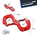 AyA Gear S-Shape Integrated Winch Shackles with 33,000 lbs Break Strength. Designed for Quick Release. Replace Any Hard and Soft Shackles (Red)
