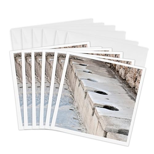 Ruines romaines carte de voeux au format carré 16x15 cm haute définition