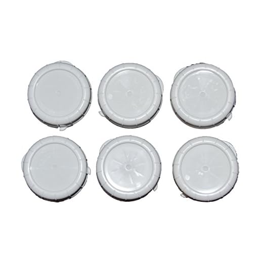 Replacement Caps for Stan-pac & Libbey Milk Bottles- (6, 48 MM)