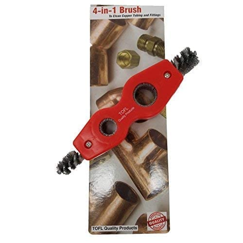 Tofl 4-In-1 Copper Pipe Cleaner | For Pipe Fittings And Tubing | Preps Pipes For Soldering #TOP5