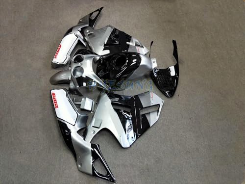 HYESUNG バイク外装 適合車種VFR400R NC30用 社外カウルセット フェアリングキット(黒銀グレー)タンクカバー付き