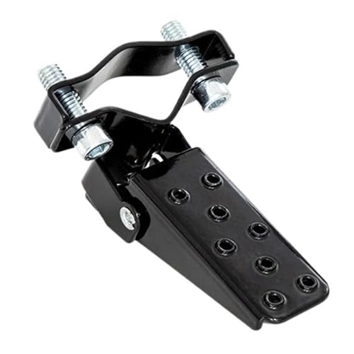 Repose-pieds pliables universels en acier noir pour moto et quad