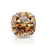 Love Band Loose Moissanite 1-10 Carat, Champagne Color Diamond, VVS1 Clarity, Cushion Brilliant Cut