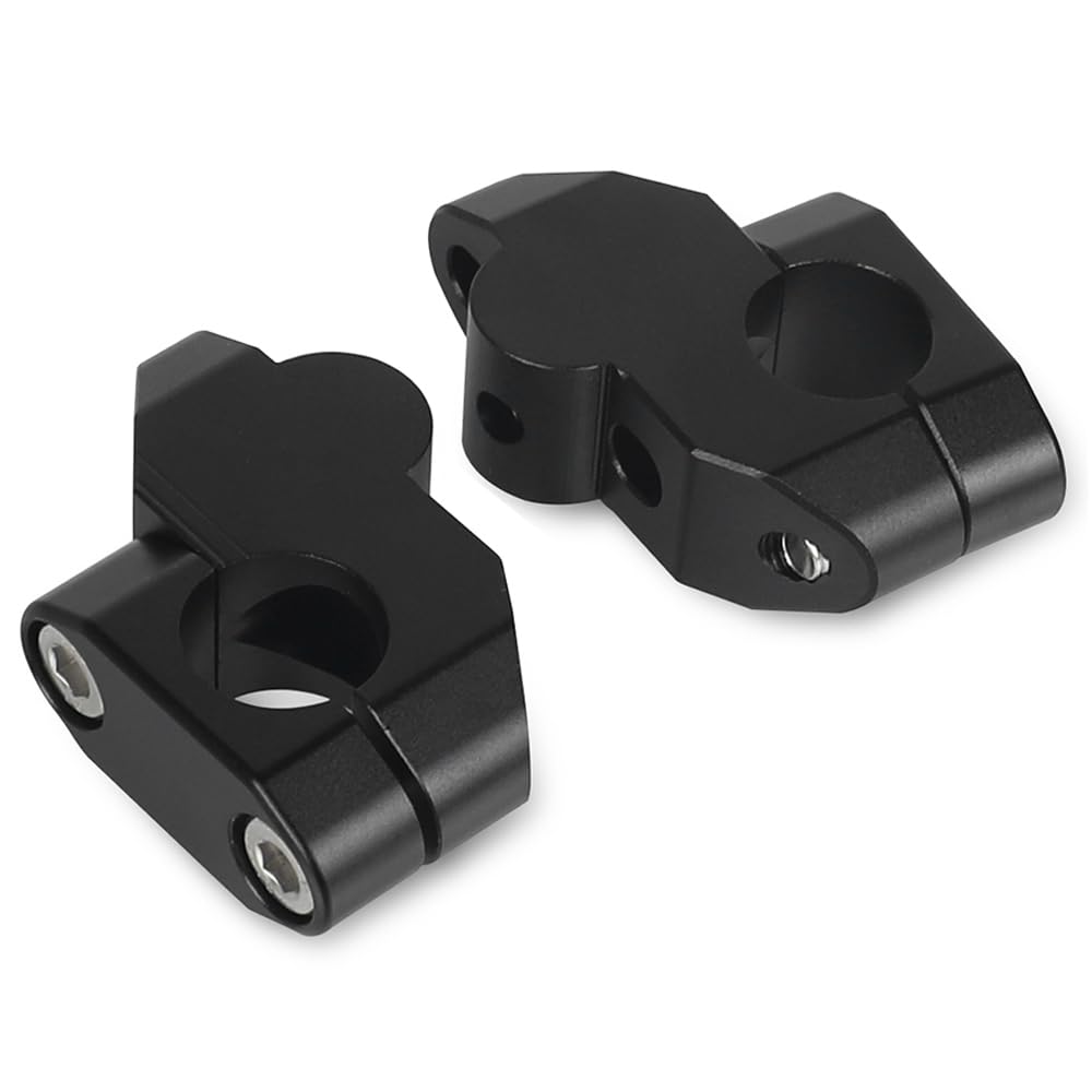 2pcs Moto Soporte Manillar Riser 28mm para Suzuki V-Strom 650 VStrom 1000 DL650 DL1000 V-strom 250 - Negro