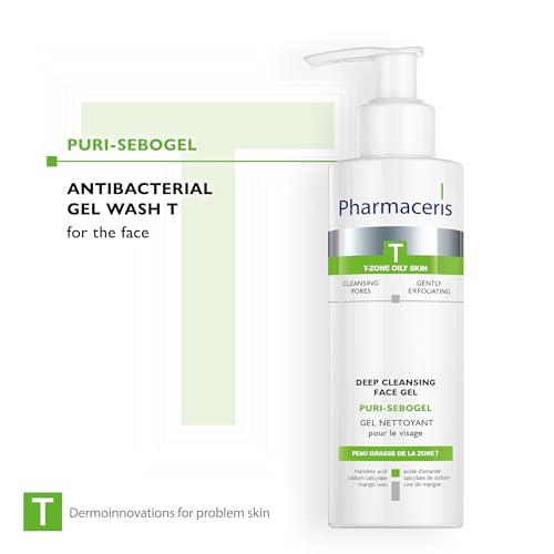 Pharmaceris T Puri-Sebogel, Antibacterial Face Wash Gel, Deep Cleansing Gel for Acne Skin Unclogs Pores - Image 2