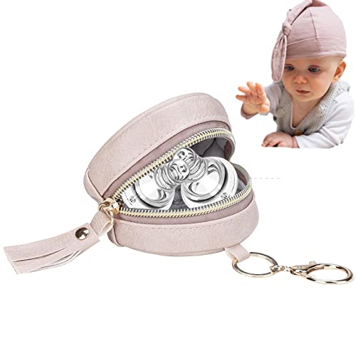 Bolsa porta-couro,Suporte chupeta para bolsa fraldas com fecho chave pod titular - Anexar aos sacos