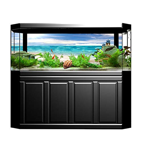 Summer gift Landscape Decor no fading Fish Tank Decorative Poster, Paintings Aquarium Background Sticker - Image 4