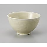 せともの本舗 Mini Bowl with Brush Grain Yellow Penet, New Rice Bowl, 4.3 x 2.5 inches (11 x 6.3 cm), Eco Mark Restaurant, Ryokan, Japanese Tableware, Restaurant, Commercial Use