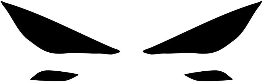 Rvinyl Headlight Pre Cut Film Cover Kit in Blackout Smoke Compatible with Hyundai Sonata 2011-2014 - Adhesive Backss