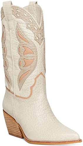 Steve Madden Women's Wynter Western Boot, Bone Multi, 8 | Image 1