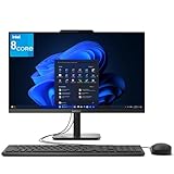Lenovo 24 23.8' FHD All-in-One Desktop Computer for Home Office, Intel Processor 8-Core, 32GB DDR4 RAM, 1TB PCIe SSD, WiFi 6, Bluetooth 5.2, Business AIO, Keyboard and Mouse, Black, Windows 11 Home