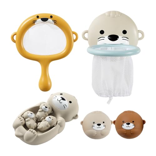 Badleksaker för | flytande vattendjur leksaker set - interaktiva djur för vattenspel på stranden och utomhus pool