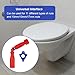 Reicyfang Toilet Seat Fitting Tool, Universal Toilet seat Installation Key, Toilet Seat Removal Installation Wrench With Replacement Head, 10/13/17mm Toilet Seat Removal Installation Repair Wrench