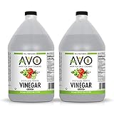 2-PK AVO Pure Natural Distilled White Vinegar – 5% Acidity For Cooking and Cleaning Purposes (2 bottles, 1 gallon each)