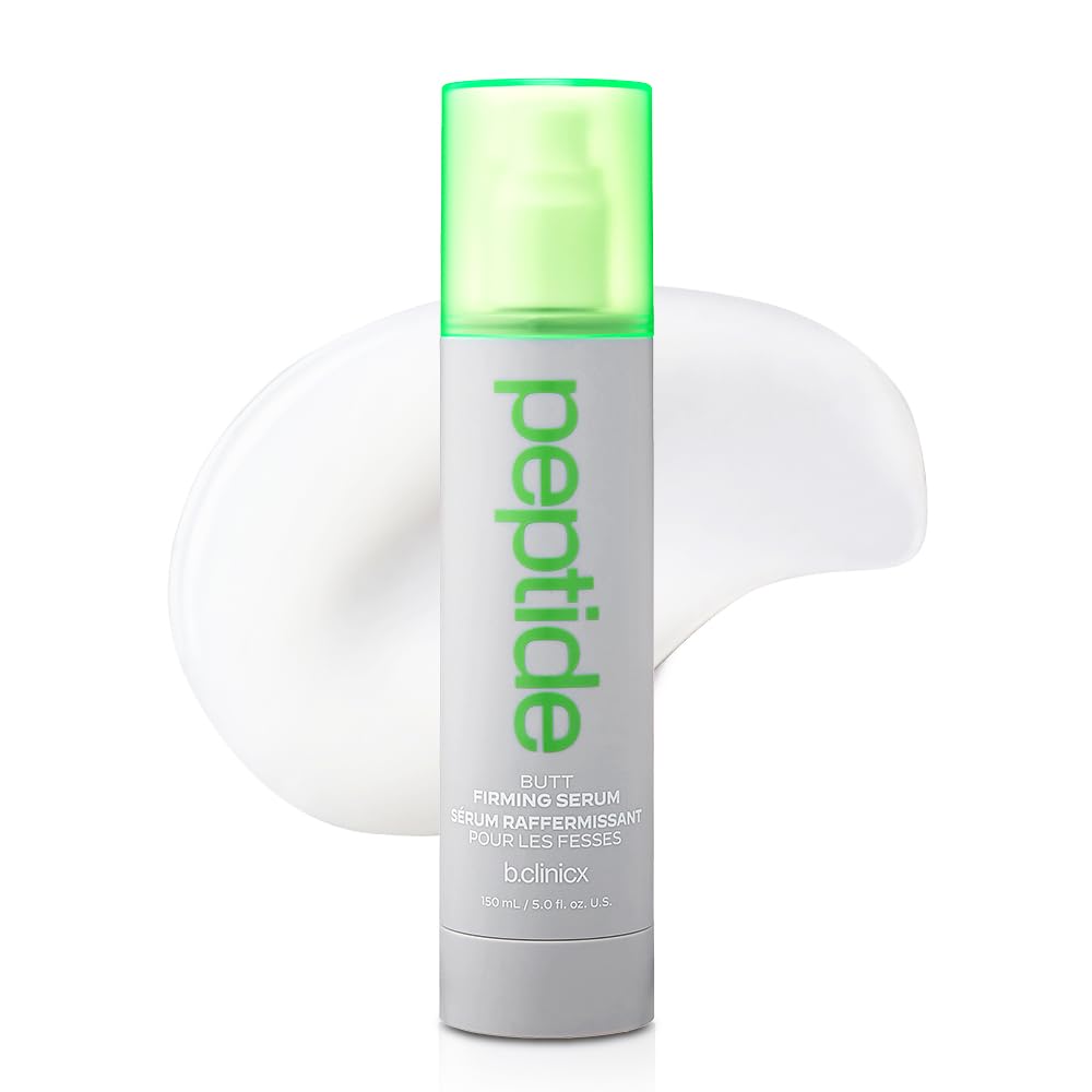 b.clinicx Multi Peptide Butt Firming Serum - Body Tightening Cream with Collagen, Firming Body Lotion, Peptide Serum for Body, Massage Lotion for Buttocks Lifting, Korean Skin Care 5.0 fl. Oz