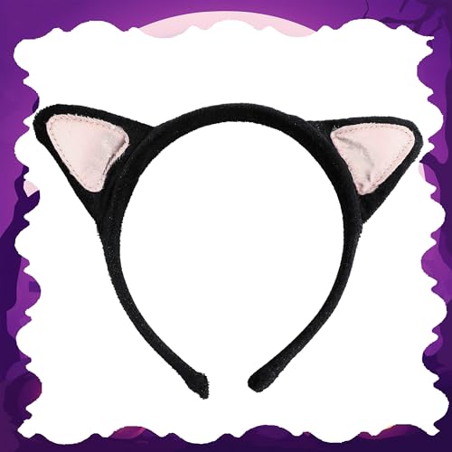 Disfraz niña gato con diadema y cola miniatura 6